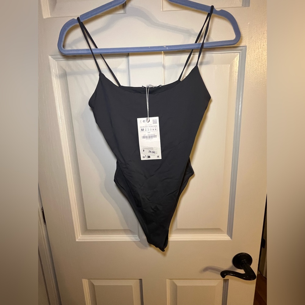 Dark gray bodysuit